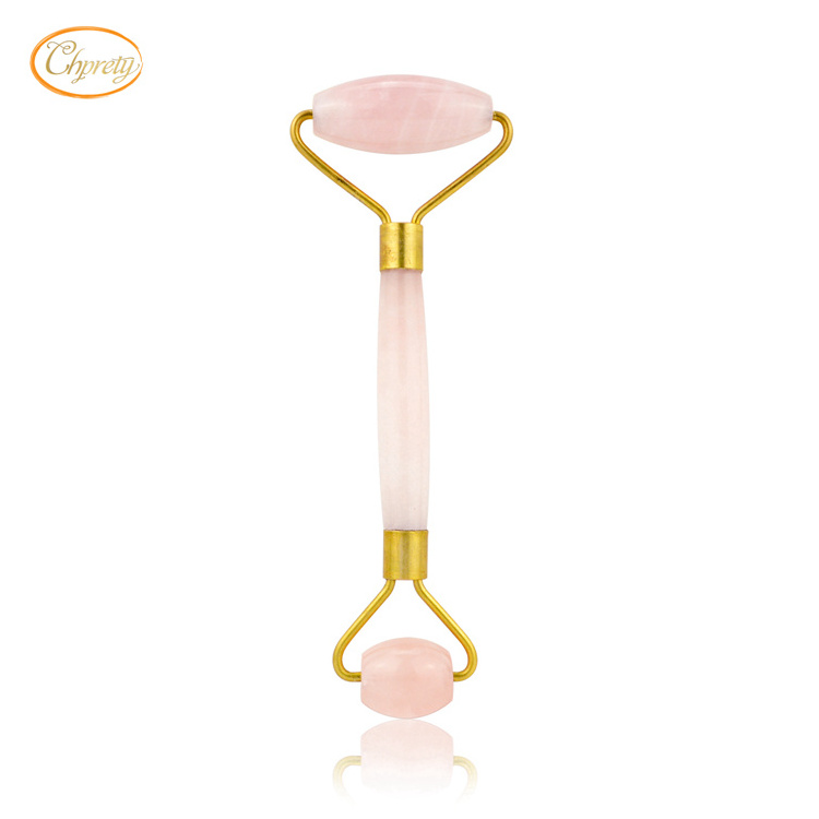 New Product Rose Quartz Gua Sha Scraping Body Jade Massager Facial Rose Quartz Roller