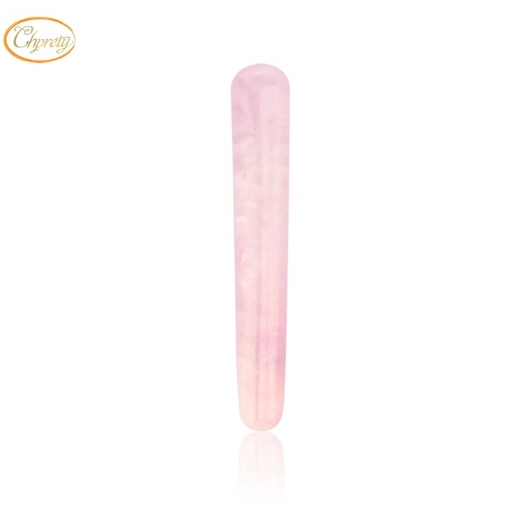 A Natural Massage Jade Roller for Face Tighten Rose Quartz Jade Gua Sha Scrap Massage Pink Crystal Stone Heart Guasha Set