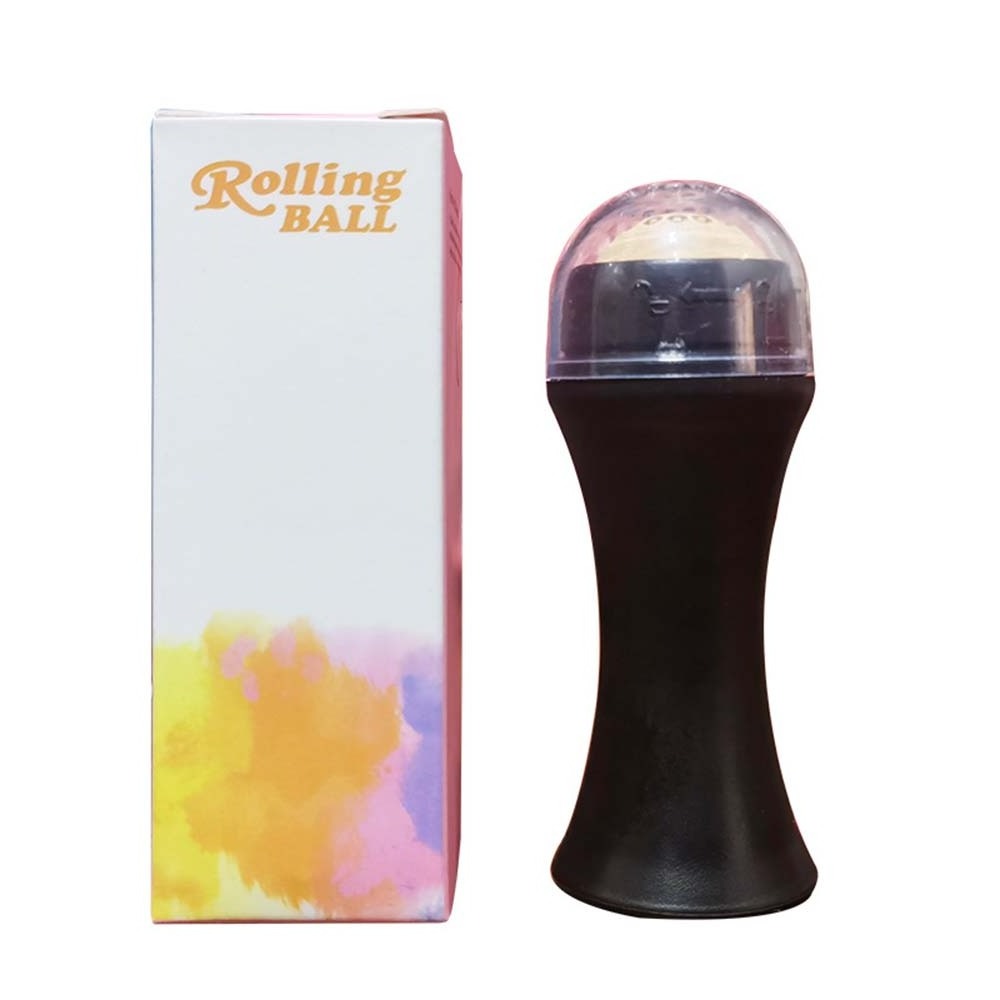 Home Use Oil Absorbing Roller Volcanic Stone 360 Rotating Facial Massage Beauty Products Massager roller Stone