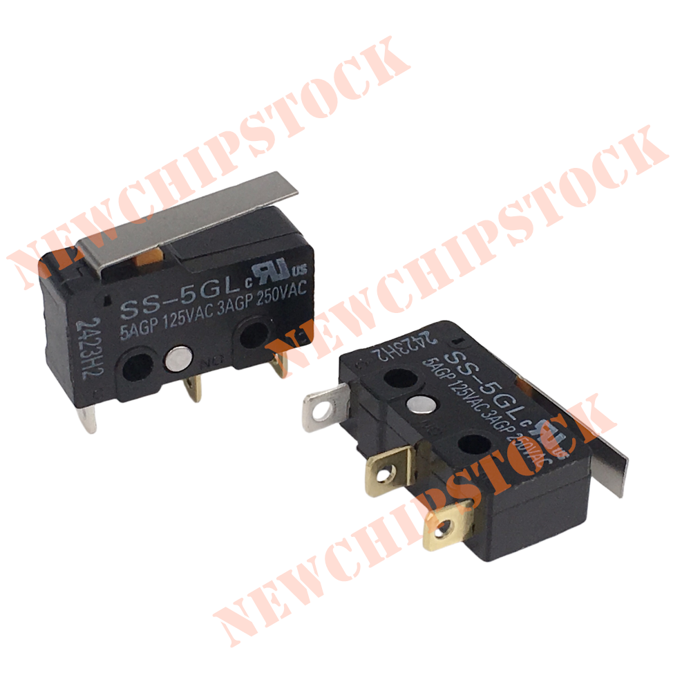 SS-5GL 3Pin SPDT Subminiature Basic Limit Switch micro switch Basic / Snap Action Switches Hinge Lever 50gf 5A SPDT