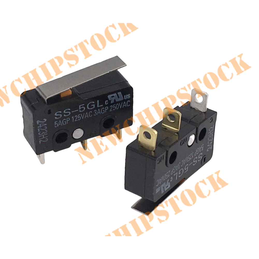 SS-5GL 3Pin SPDT Subminiature Basic Limit Switch micro switch Basic / Snap Action Switches Hinge Lever 50gf 5A SPDT