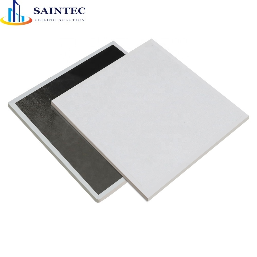 Pvc Lamination Gypsum Ceiling Board, False Pvc Gypsum Board 61X61 Cm