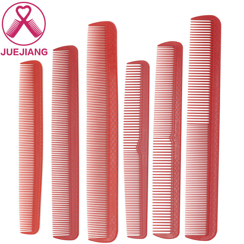 Professional Heat Resistant Salon Metal Pin Tail Antistatic Comb Hard Carbon Hair Cutting Comb Styling Stainless Steel Spiked