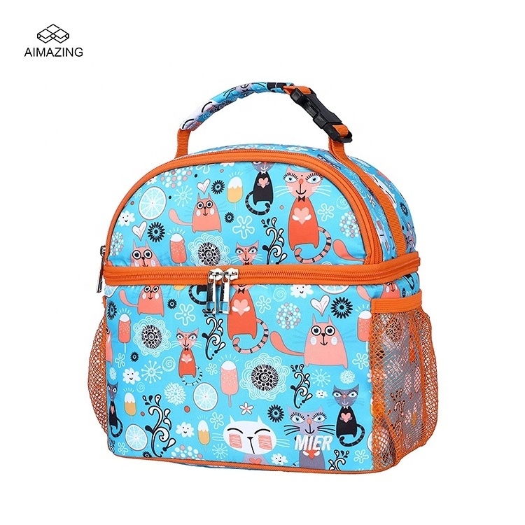 Cute Insulated Kids Cooler Bag Case For Picnic Wholesale Cartoon Kids Children School Lunch Bag