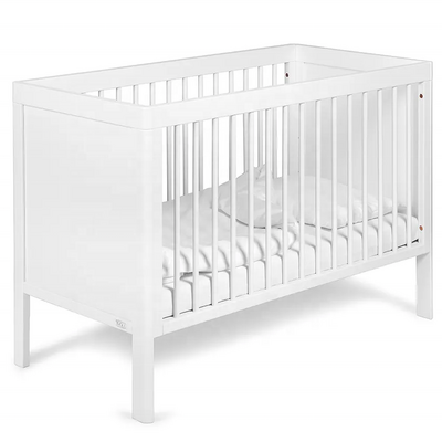 Safety eco-friendly solid pine wood adult baby bedding set crib baby bed cot