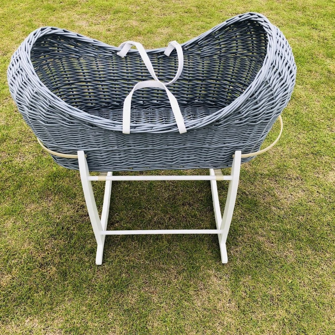 Newborn products wicker pod moses basket hot sale baby crib