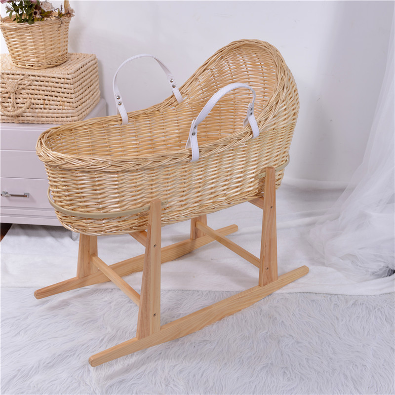 100% handmade babybett/cradle baby swing/wicker cradle for newborn