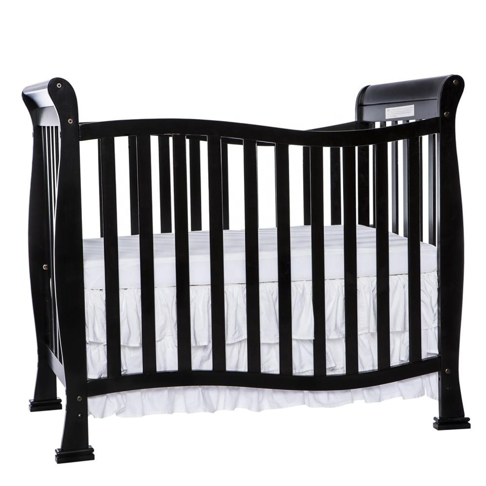 Durable and Stable Baby Cribs/baby Furniture/baby Bett Carton Modern Adjustable Baby Crib with Drawer Changing Table Wooden Crib