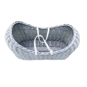 Newborn products wicker pod moses basket hot sale baby crib