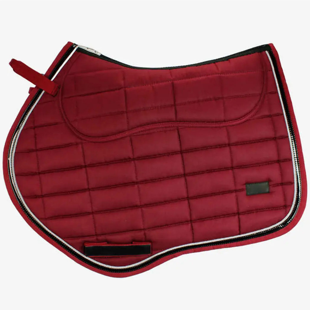 Best Quality Saddle Pads Wholesale Dressage Saddle Horse Blanket Customize fabric cotton Satin dressage saddle Pad jumping