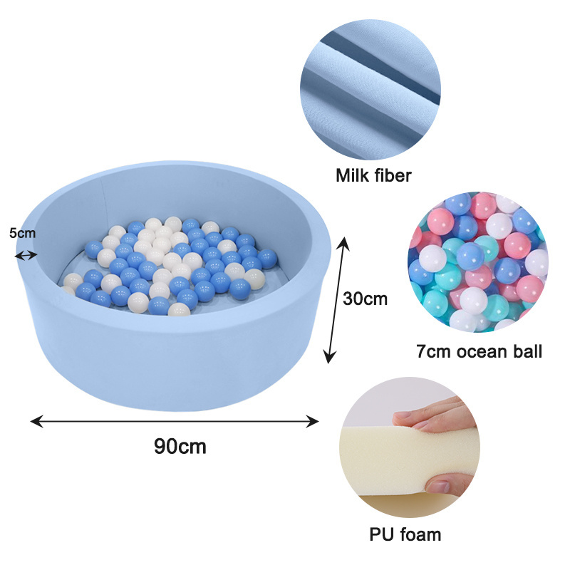 Hot Eco-friendly Ball Pit Light Pink Foam Compressing Round Ball Pit Soft Ball Pool for Baby Kids