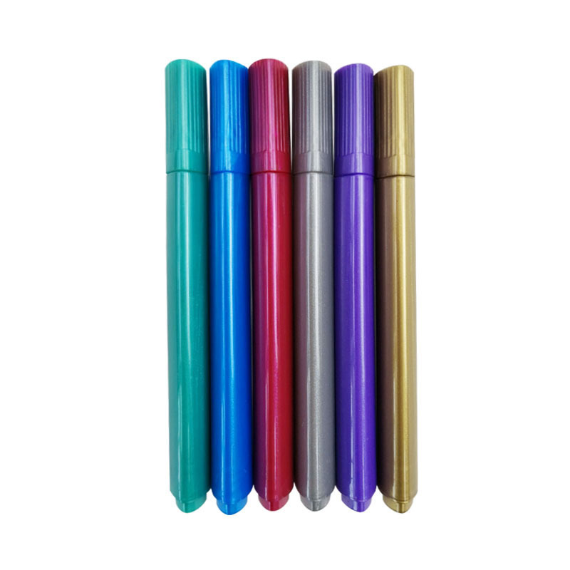 Newdaiso factory OEM logo metallic ink markers DIY glass  Paint Marker pen