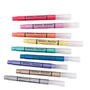 Factory direct wholesale fancy novel multi-color flashing pen direct liquid flashing marker pen