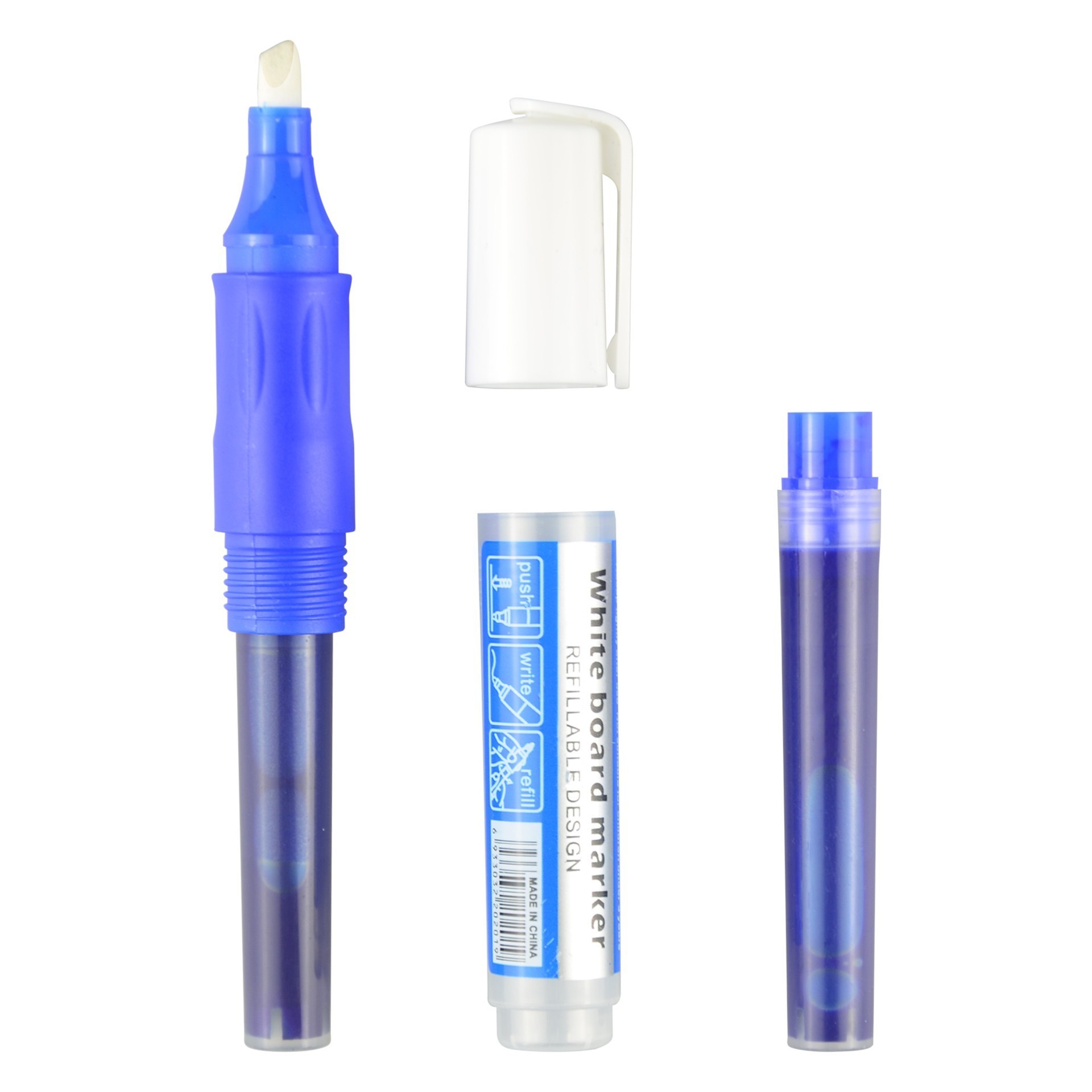 Newdaiso factory OEM logo whiteboard marker pen refillable valve system dry erase markers