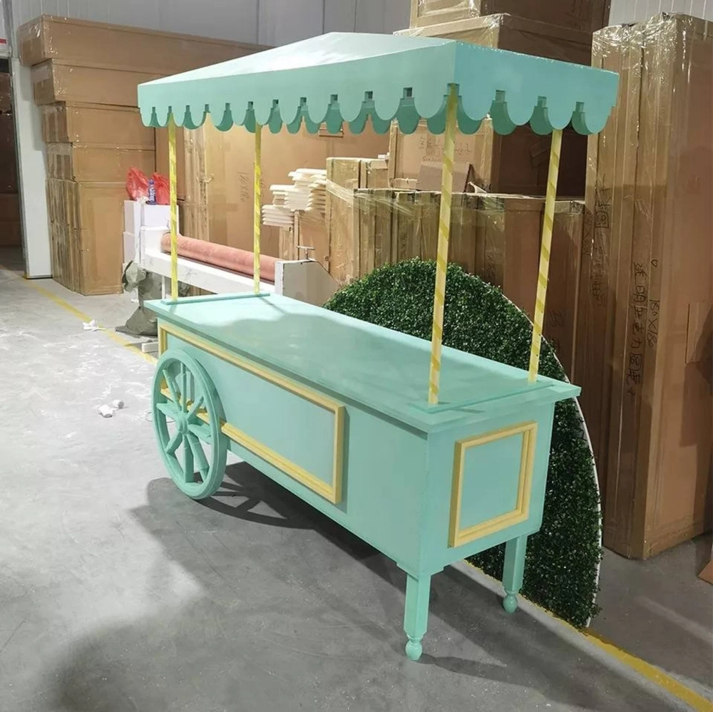 Dessert Display Wedding Acrylic Party Decoration Candy Cart For Event With Wheels