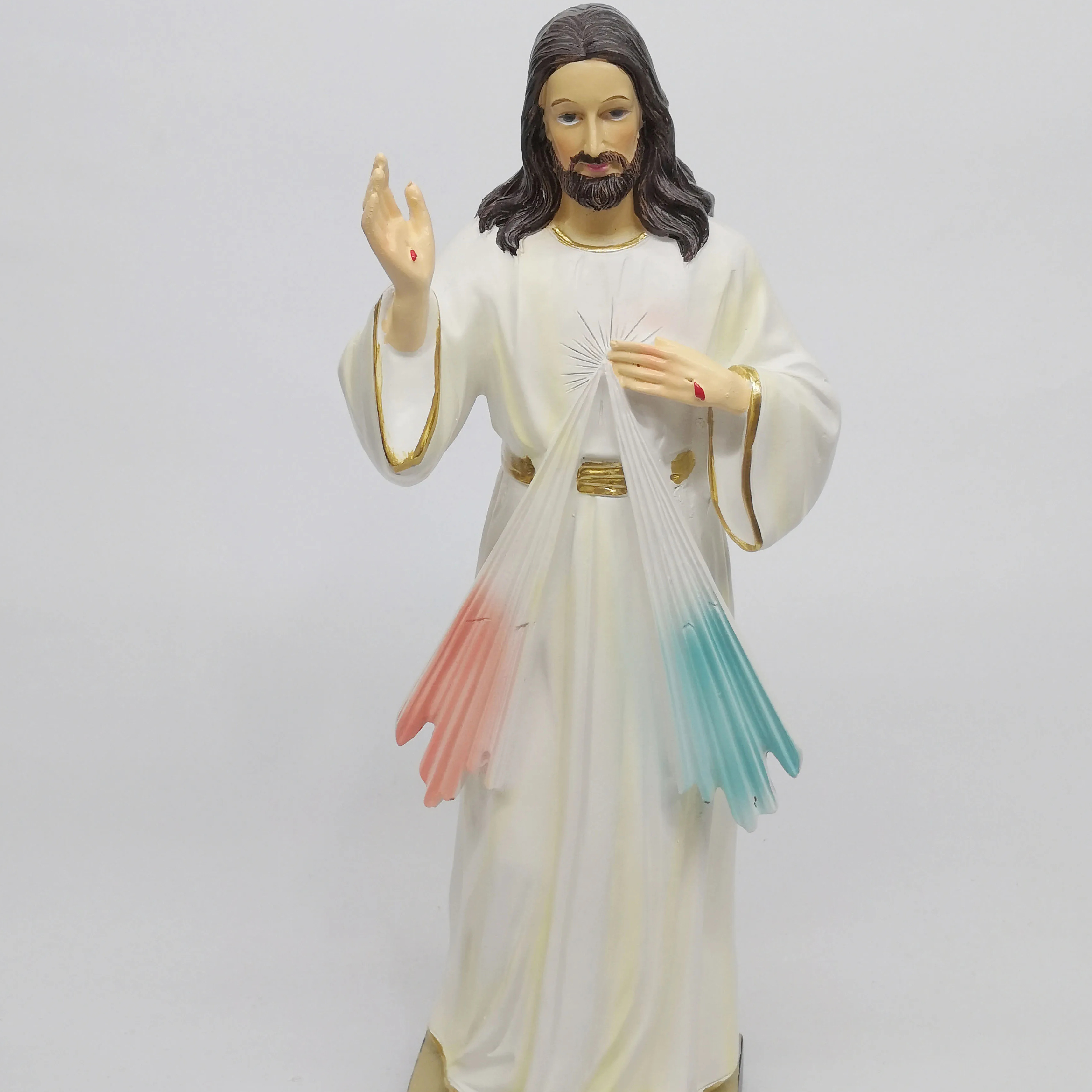 12 Inch Jesus Christ Statue polyresin  Catolico Jesus Statue  Christ Figurine Articulos Religiosos Home Decoration F