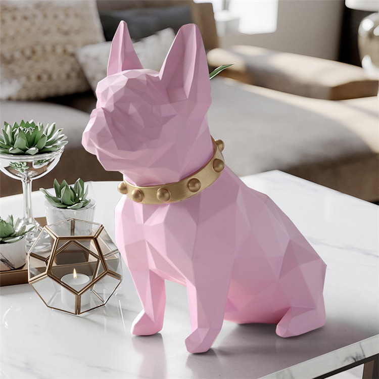 Custom design handmade dog shape sculpture resin animal statue sculpture