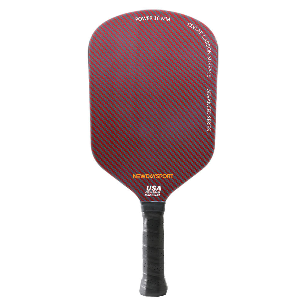 Custom 6.0 Ruby kevlar edgeless pickleball thermoformed carbon fiber pickleball paddle