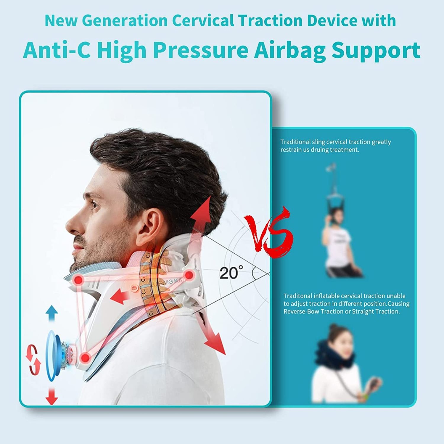 Hot-selling decompression collar for neck foam cervical orthopedic soft neck brace collar