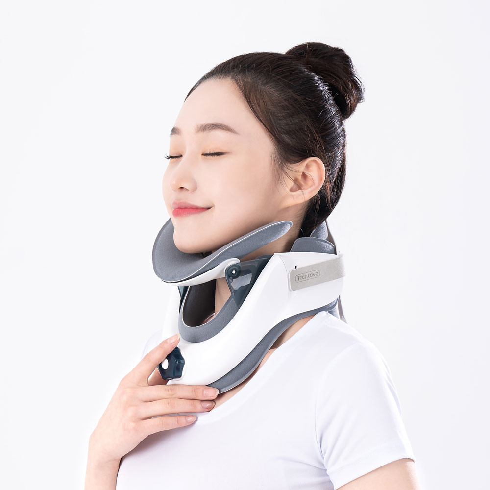 Techlove physiotherapy devices neck platen cervical neck traction device for neck pain relief