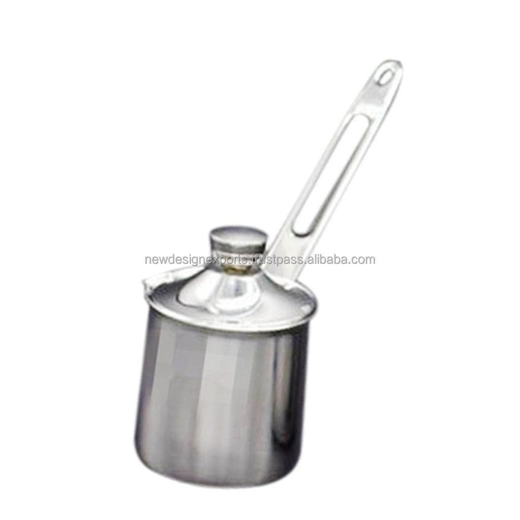 Stainless Steel Butter Warmer Coffee Milk Warmer Turkish Coffee Pot 200ml