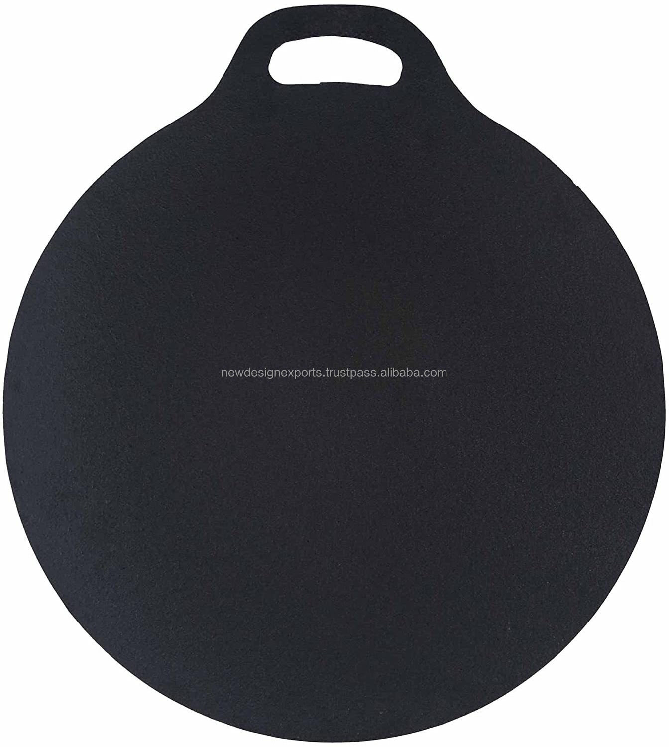 12 Inches Cast iron Tawa / Pan With Single Handle Cast Iron Pizza Crepe Pan, Dosa, Roti Tawa, Budare