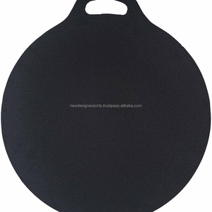 12 Inches Cast iron Tawa / Pan With Single Handle Cast Iron Pizza Crepe Pan, Dosa, Roti Tawa, Budare