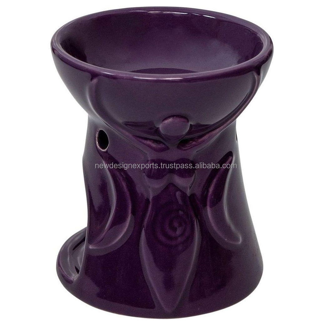 Ceramic Oil Burner  Essential Oil Aroma Diffuser Aromatherapy Candle Tea Light Holder Moon Goddess