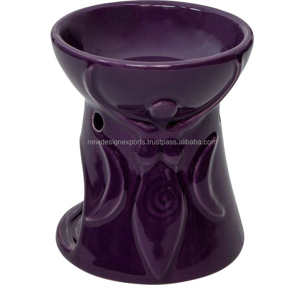 Ceramic Oil Burner  Essential Oil Aroma Diffuser Aromatherapy Candle Tea Light Holder Moon Goddess