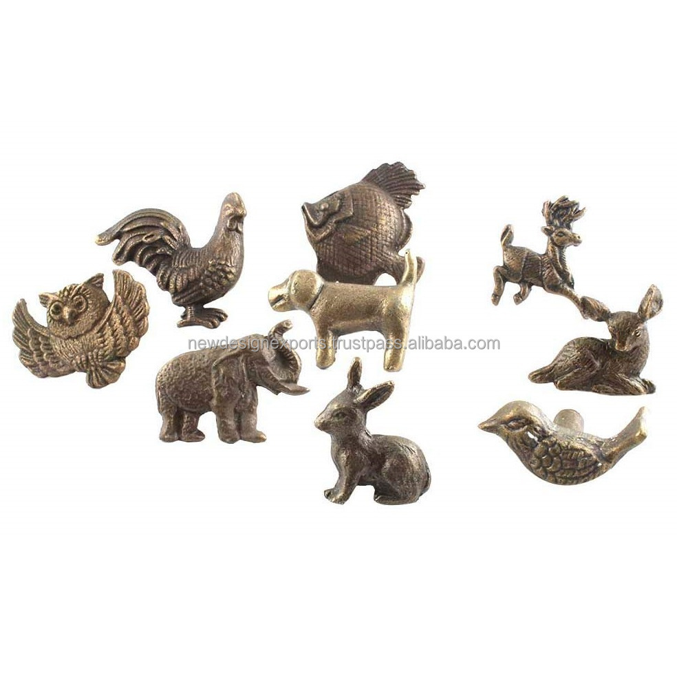 Metal Handcrafted Antique Drawer Animal Fauna Knobs Dresser Handles Vintage Cabinet Pulls