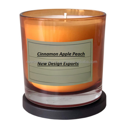 Cinnamon Apple Peach 100% Soy Wax Highly Scented Hand Poured Soy Candle