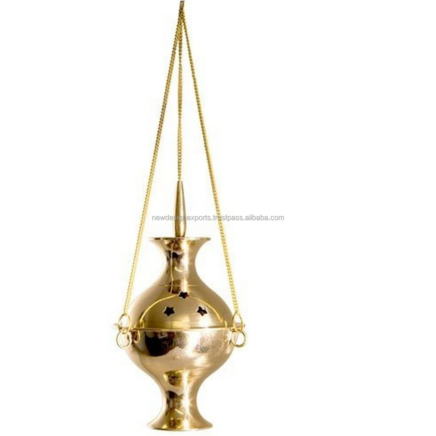 Brass Burners Hanging Censer/Charcoal Incense Burner, 6