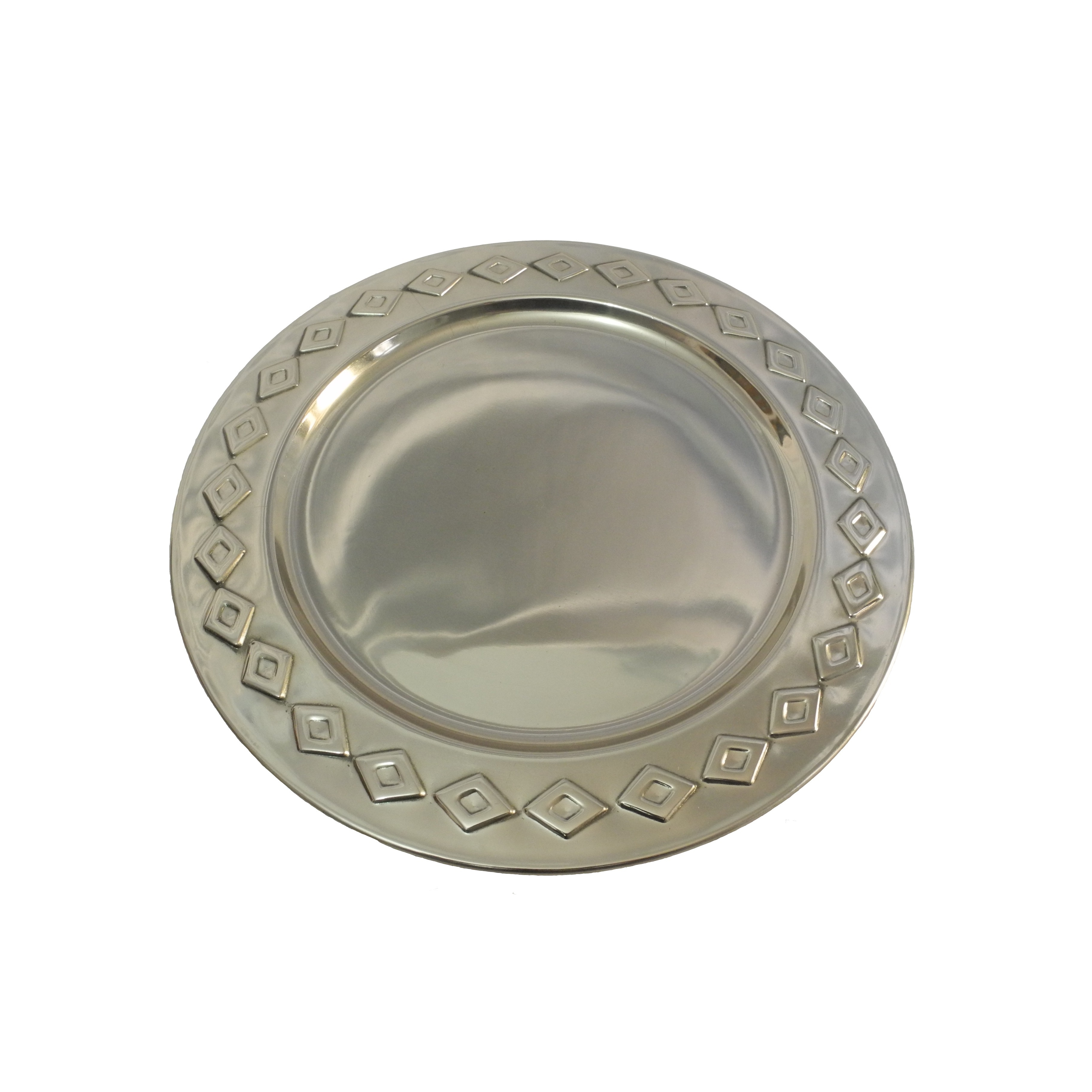 Enamel Finishing Food Salad Serving Charger Plate Home Catering Used Top Trending Metal Charger Plate For Custom Shape