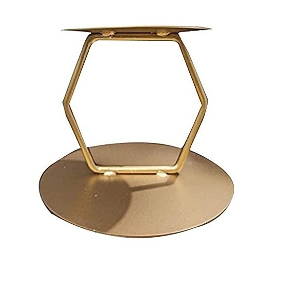 Wedding Party Cake Stand Best Quality Metal Cake Holder Stand Top Trend Gold Plated Rounded Design Cake Stand With Glass Dome