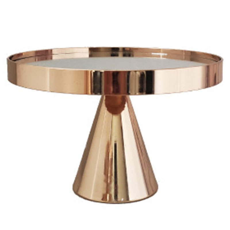 Wedding Party Cake Stand Best Quality Metal Cake Holder Stand Top Trend Gold Plated Rounded Design Cake Stand With Glass Dome