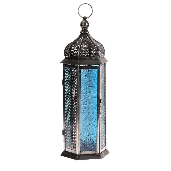 Living Room Or Dining Room Decoration Handmade Decorative Metal Candle Lanterns Handcrafted Glass Storm Candle Metal Lantern