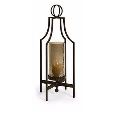 Living Room Or Dining Room Decoration Handmade Decorative Metal Candle Lanterns Handcrafted Glass Storm Candle Metal Lantern