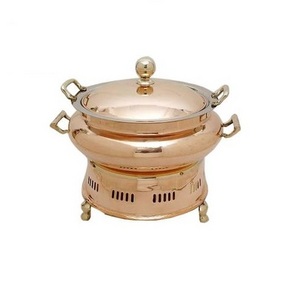 Buffet Food Warmer Catering Serving Handmade Decorative Chafing Dish Hotel Catering Used Food Serving Chafing Dish