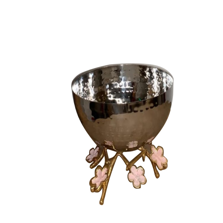 Good Price Handcrafted Decorative Metal Bowl With Glossy Gold Plated Finishing Deep Mixing Bowl