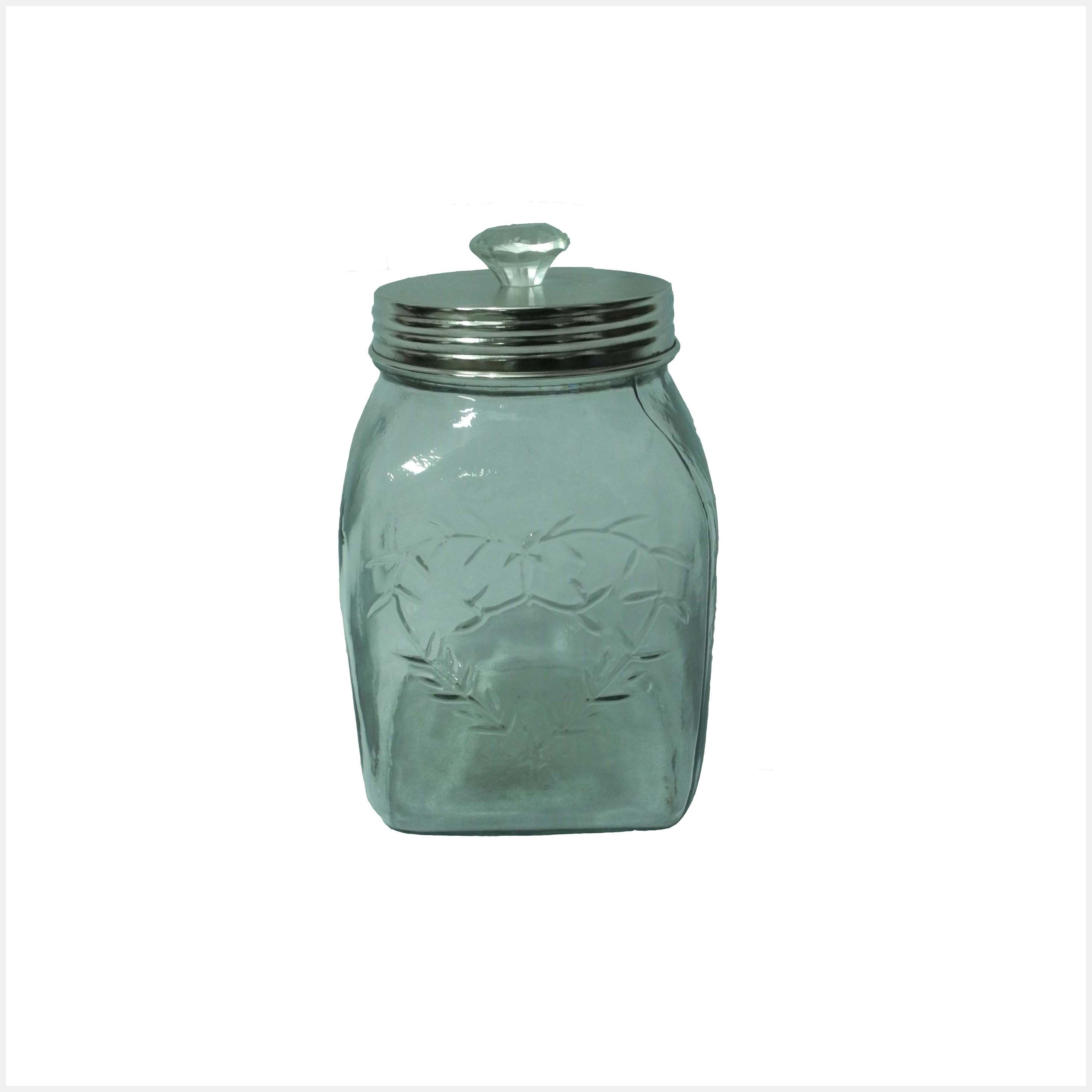 High Selling Custom Shape Decorative Glass Jar Cookies Salt Sugar & Spices Storage Transparent Glass Mason Jar