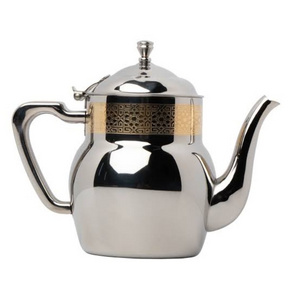 Stainless Steel Tea Pot Dallah Catering Service Equipment Kettle Arabic Tea Pot Kettle Pot Shiny Polished Finishing