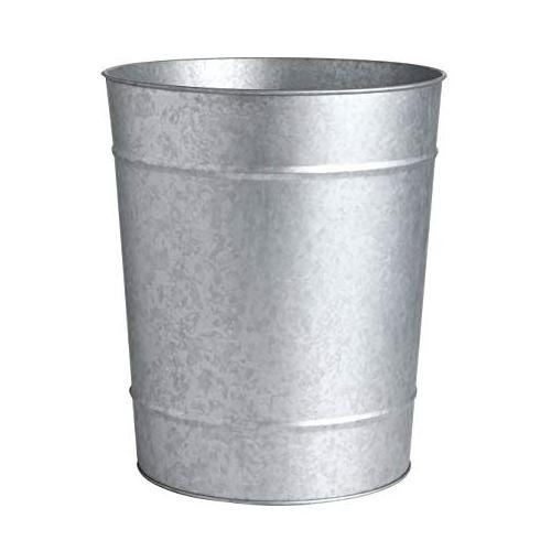 Multi Purpose Usage Trash Bin With Lid Customized Shape Large Dustbin For Waste Garbage Storage Galvanized Metal Trash Can