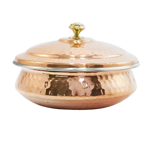 Kitchen Usage Hot Food Server Rounded Handi Pot Copper Cooking Handi Pot Best Selling Pure Copper Metal Cooking Pots