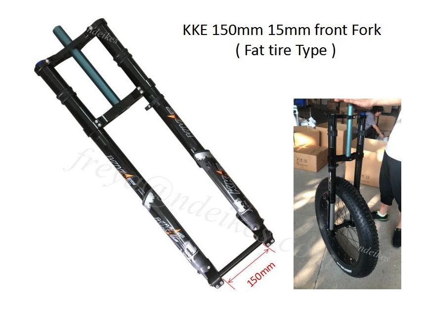 KKE Fat Tire 150mm front fork electric bike kit , for snow bike