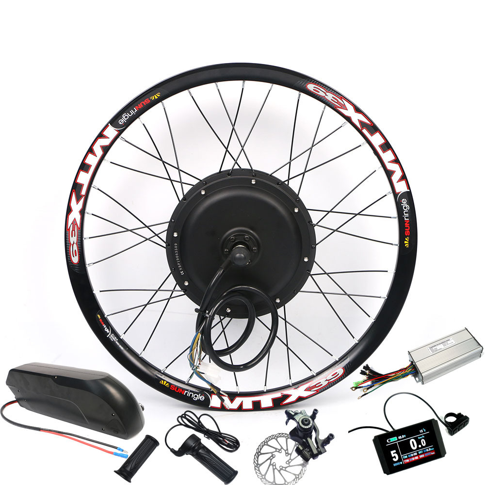 Electric bicycle kit 2000w with battery ebike hub motor conversion kit fat tire 16-28 inch wheel