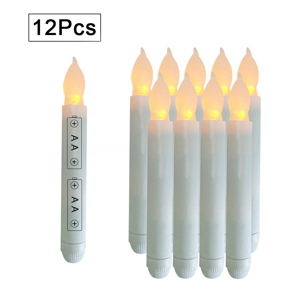 Hot sale LED Taper candles for Home Decor Church Christmas Flameless Christmas Candle light for Xmas party LED Candle