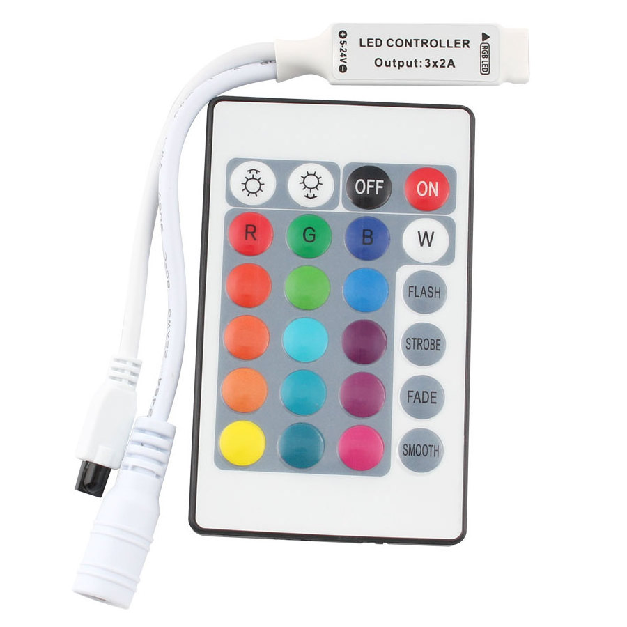 24 Keys RGB LED Strip Light Wireless Dimmer Remote Controller for SMD 5050 3528 2835 Led Strip Light