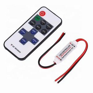 11key single color Remote Control Dimmer RF wireless led light strip led Controller rf led Inline Dimmer controller