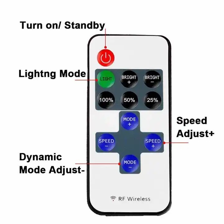 11key single color Remote Control Dimmer RF wireless led light strip led Controller rf led Inline Dimmer controller