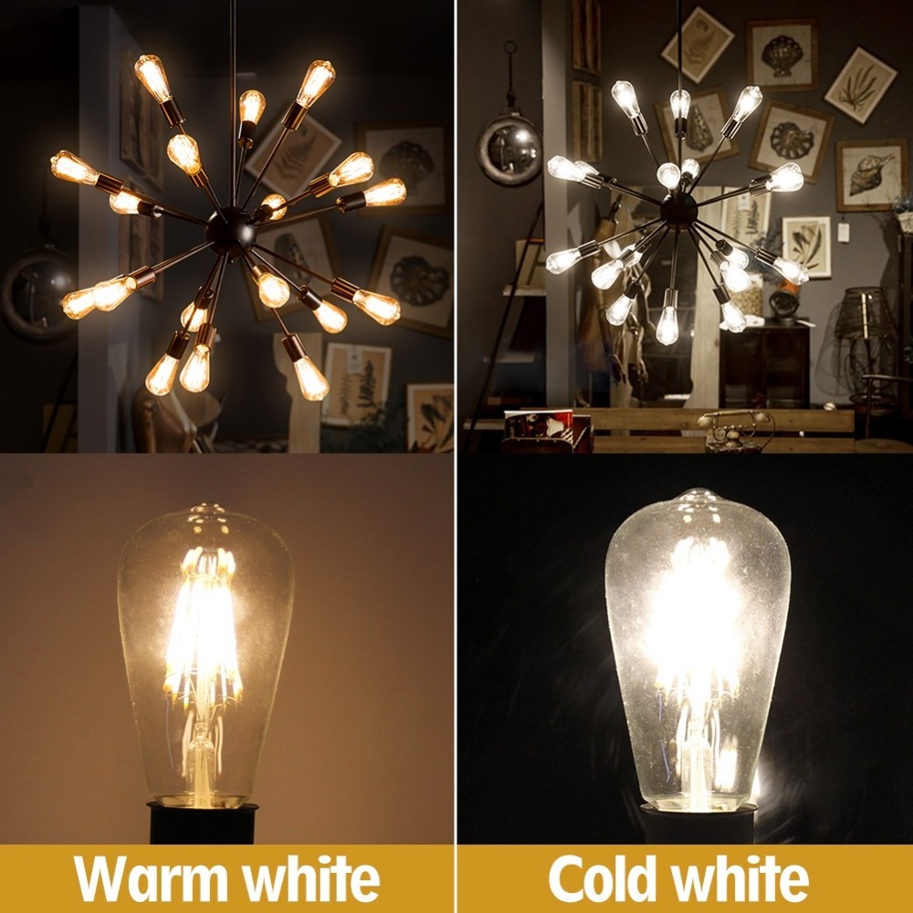 Edison st64 led filament bulb